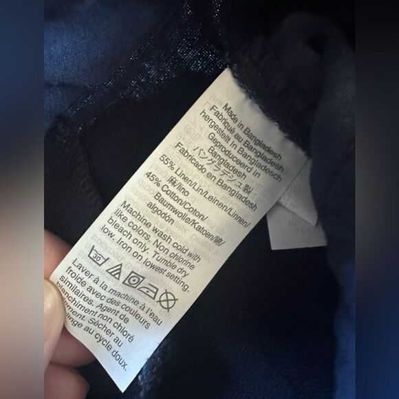 J Crew Shorts Bundle Green Blue Linen Cotton Blend Scalloped Hem Size 8 - Picture 5 of 6